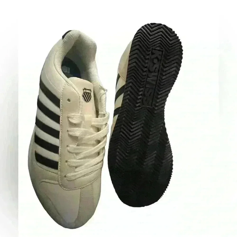 K-Swiss Shoes Men 7  Arvee Training Sneakers Tan And Black Low Top Lace ms2
